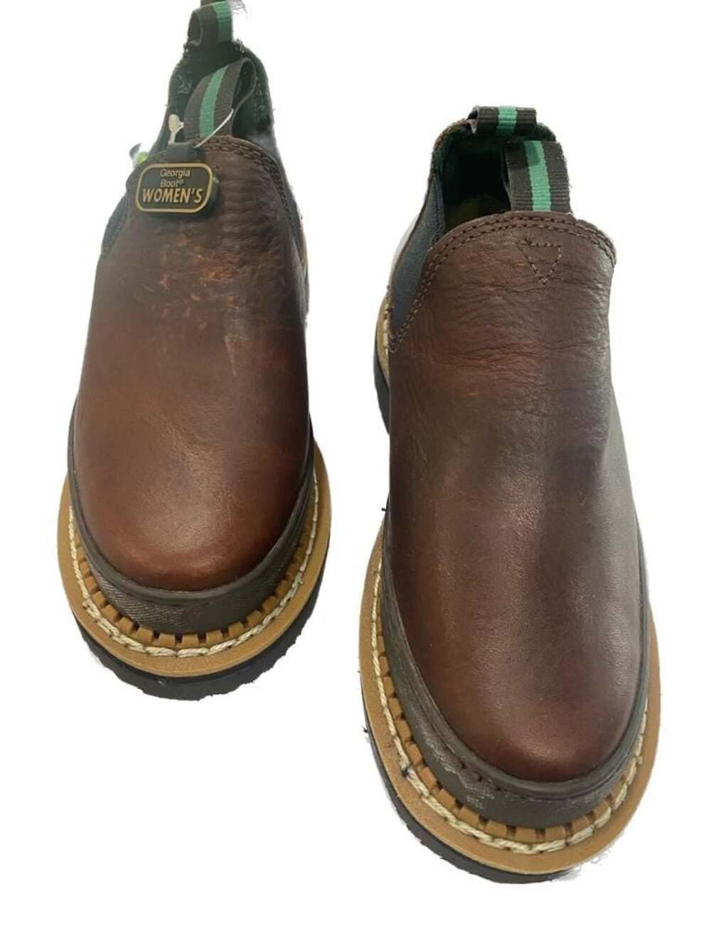 Georgia Boot Women's Romeo GR362 Soggy Brown Slip-On Boots Size 5M